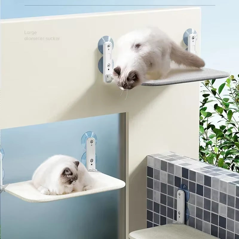 1 Piece Foldable Breathable Cloth Cat Hammock that can mount to your Window! Capacity of 10KG