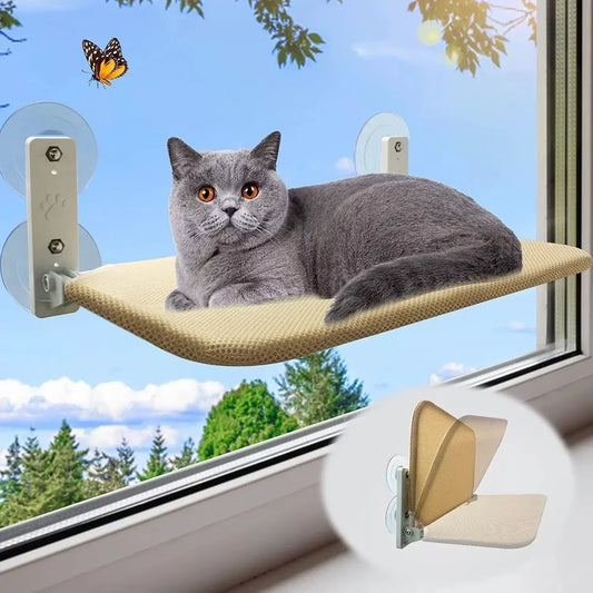1 Piece Foldable Breathable Cloth Cat Hammock that can mount to your Window! Capacity of 10KG