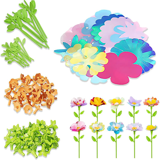 Fabric Flower Bouquet Craft Kit for Kids - Perfect Handmade Gift for Girls' Birthdays and Christmas!